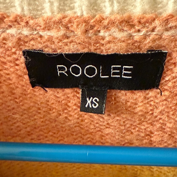 Roolee Women's Striped Sweater - Mustard, White, Blue, Rust - Picture 2 of 2